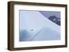 South Georgia Island. Chinstrap Penguins Ride an Iceberg as it Floats by Mountain-Jaynes Gallery-Framed Photographic Print