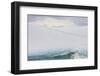 South Georgia Island. Chinstrap Penguins Ride an Iceberg-Jaynes Gallery-Framed Photographic Print