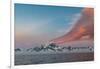 South Georgia Island. Landscape of curved orange cloud at sunrise-Howie Garber-Framed Photographic Print