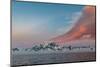 South Georgia Island. Landscape of curved orange cloud at sunrise-Howie Garber-Mounted Photographic Print