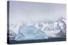 South Georgia Island. Large Iceberg Floats Past Mountains-Jaynes Gallery-Stretched Canvas