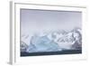 South Georgia Island. Large Iceberg Floats Past Mountains-Jaynes Gallery-Framed Photographic Print