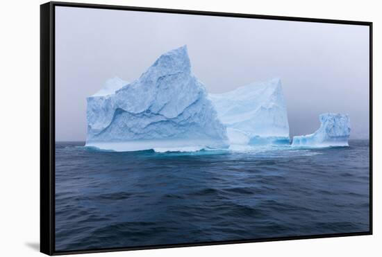 South Georgia Island. Large Iceberg on Cloudy Day-Jaynes Gallery-Framed Stretched Canvas