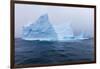 South Georgia Island. Large Iceberg on Cloudy Day-Jaynes Gallery-Framed Photographic Print