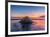 South Georgia Island, St. Andrew's Bay. Elephant Seal in Beach Surf at Sunrise-Jaynes Gallery-Framed Photographic Print