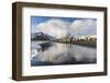 South Georgia Island, St. Andrew's Bay. King Penguins Walk on Shore at Sunrise-Jaynes Gallery-Framed Photographic Print