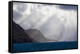 South Georgia, King Edward Cove, Grytviken. King Edward Point towards Grytviken.-Ellen Goff-Framed Stretched Canvas