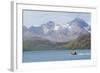 South Georgia. Zodiac with Tourists Makes its Way Back to the Ship-Inger Hogstrom-Framed Photographic Print