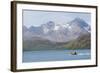 South Georgia. Zodiac with Tourists Makes its Way Back to the Ship-Inger Hogstrom-Framed Photographic Print