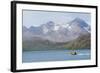 South Georgia. Zodiac with Tourists Makes its Way Back to the Ship-Inger Hogstrom-Framed Photographic Print