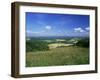 South Harting from the South Downs Way, Harting Down, West Sussex, England, United Kingdom-Pearl Bucknall-Framed Photographic Print