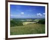 South Harting from the South Downs Way, Harting Down, West Sussex, England, United Kingdom-Pearl Bucknall-Framed Photographic Print