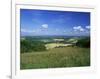 South Harting from the South Downs Way, Harting Down, West Sussex, England, United Kingdom-Pearl Bucknall-Framed Photographic Print