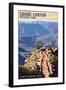 South Kaibab Trail - Grand Canyon National Park-Lantern Press-Framed Art Print
