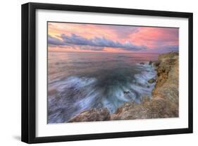 South Kauai Sunrise Color, Shipwreck Beach-Vincent James-Framed Photographic Print