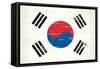South Korea Grunge Flag. A Flag South Korea With A Texture-TINTIN75-Framed Stretched Canvas