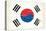 South Korea Grunge Flag. A Flag South Korea With A Texture-TINTIN75-Stretched Canvas