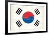 South Korea Grunge Flag. A Flag South Korea With A Texture-TINTIN75-Framed Premium Giclee Print