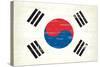 South Korea Grunge Flag. A Flag South Korea With A Texture-TINTIN75-Stretched Canvas