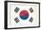 South Korea Grunge Flag. A Flag South Korea With A Texture-TINTIN75-Framed Art Print