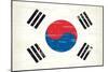 South Korea Grunge Flag. A Flag South Korea With A Texture-TINTIN75-Mounted Art Print