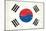 South Korea Grunge Flag. A Flag South Korea With A Texture-TINTIN75-Mounted Art Print