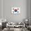 South Korea Grunge Flag. A Flag South Korea With A Texture-TINTIN75-Art Print displayed on a wall