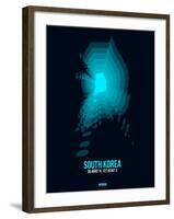 South Korea Radiant Map 2-NaxArt-Framed Art Print