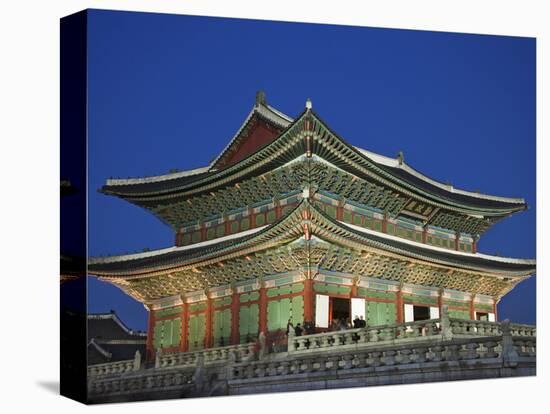 South Korea, Seoul, Gyeongbokgung Palace, Geunjeongjeon Throne Hall-Steve Vidler-Stretched Canvas