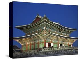 South Korea, Seoul, Gyeongbokgung Palace, Geunjeongjeon Throne Hall-Steve Vidler-Stretched Canvas