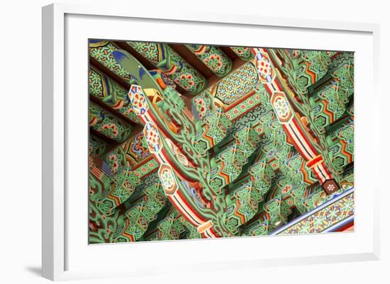 South Korea, Seoul, Jogyesa Temple, Daeungjeon, the Main Dharma Hall.-Merrill Images-Framed Photographic Print