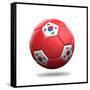 South Korea Soccer Ball-pling-Framed Stretched Canvas