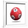 South Korea Soccer Ball-pling-Framed Premium Giclee Print