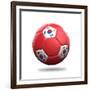 South Korea Soccer Ball-pling-Framed Premium Giclee Print