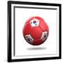 South Korea Soccer Ball-pling-Framed Premium Giclee Print
