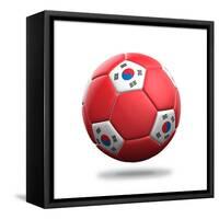 South Korea Soccer Ball-pling-Framed Stretched Canvas