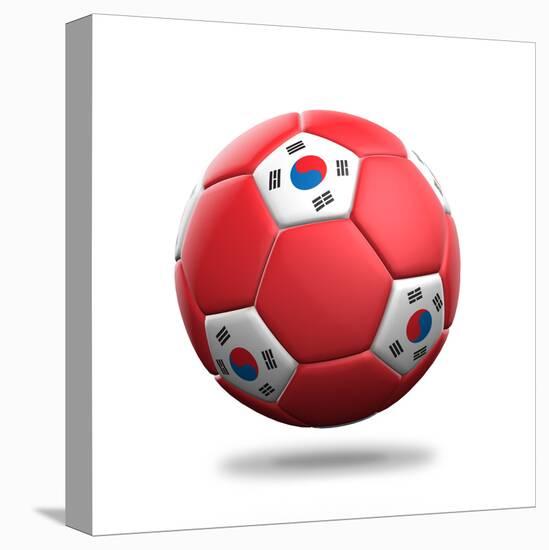South Korea Soccer Ball-pling-Stretched Canvas