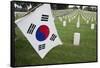 South Korean Flag Hanging at 2014 Memorial Day Event, Los Angeles National Cemetery, California, US-Joseph Sohm-Framed Stretched Canvas