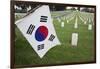 South Korean Flag Hanging at 2014 Memorial Day Event, Los Angeles National Cemetery, California, US-Joseph Sohm-Framed Photographic Print