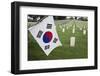 South Korean Flag Hanging at 2014 Memorial Day Event, Los Angeles National Cemetery, California, US-Joseph Sohm-Framed Photographic Print