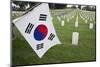 South Korean Flag Hanging at 2014 Memorial Day Event, Los Angeles National Cemetery, California, US-Joseph Sohm-Mounted Photographic Print