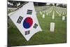 South Korean Flag Hanging at 2014 Memorial Day Event, Los Angeles National Cemetery, California, US-Joseph Sohm-Mounted Photographic Print