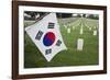 South Korean Flag Hanging at 2014 Memorial Day Event, Los Angeles National Cemetery, California, US-Joseph Sohm-Framed Photographic Print