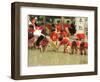 South Korean Kindergarten Pupils Plant Rice Seedlings-null-Framed Photographic Print