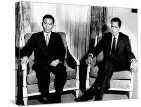 South Korean President Park Chung Hee and President Richard Nixon-null-Stretched Canvas