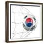 South Korean Soccer Ball in a Net-zentilia-Framed Premium Giclee Print