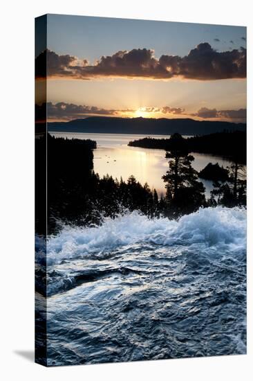 South Lake Tahoe, Nevada: Sunrise Reflecting Off the Waters of Emerald Bay and Eagle Falls-Brad Beck-Stretched Canvas