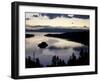 South Lake Tahoe, Nv: an Early Morning Sunrise Reflects Blue and Pink Off the Waters-Brad Beck-Framed Photographic Print