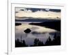 South Lake Tahoe, Nv: an Early Morning Sunrise Reflects Blue and Pink Off the Waters-Brad Beck-Framed Photographic Print