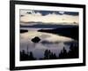 South Lake Tahoe, Nv: an Early Morning Sunrise Reflects Blue and Pink Off the Waters-Brad Beck-Framed Photographic Print